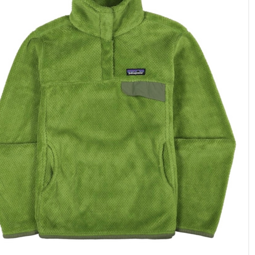 Patagonia Re-Tool Snap-T Fleece Pullover Green Size Small